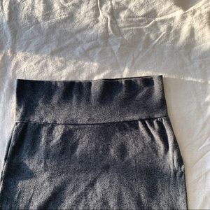 Dark gray bodycon skirt
